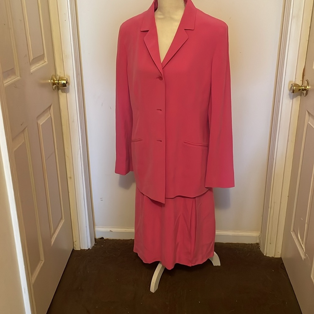 Beautiful 2 piece suit Liz Claiborne pink size 16 - Picture 4 of 12